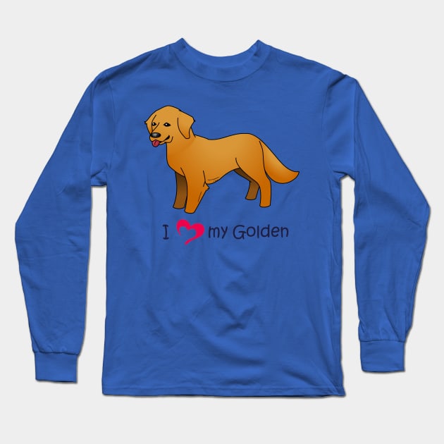 I <3 my Golden Long Sleeve T-Shirt by Ashkerdoodles